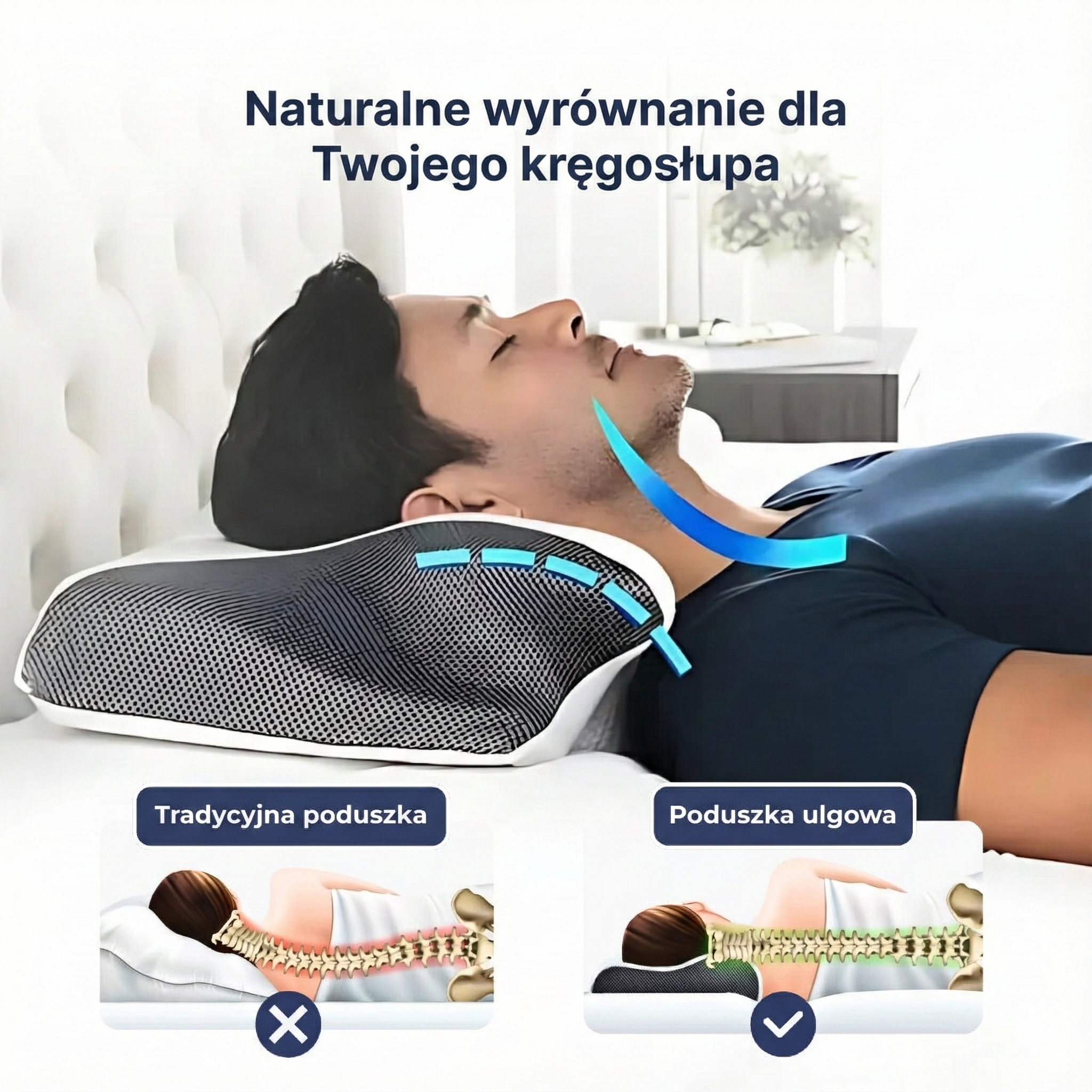 Poduszka Ortopedyczna Memory Foam – Dla Lepszego Snu OrtoDomu